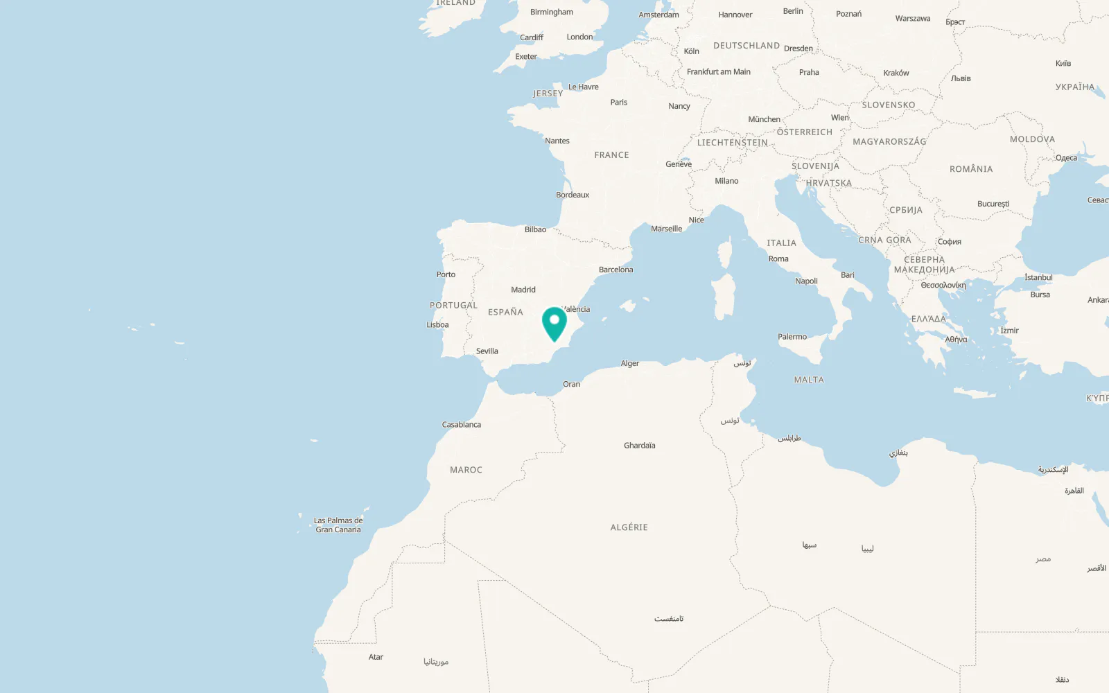 Map of La Torrecilla