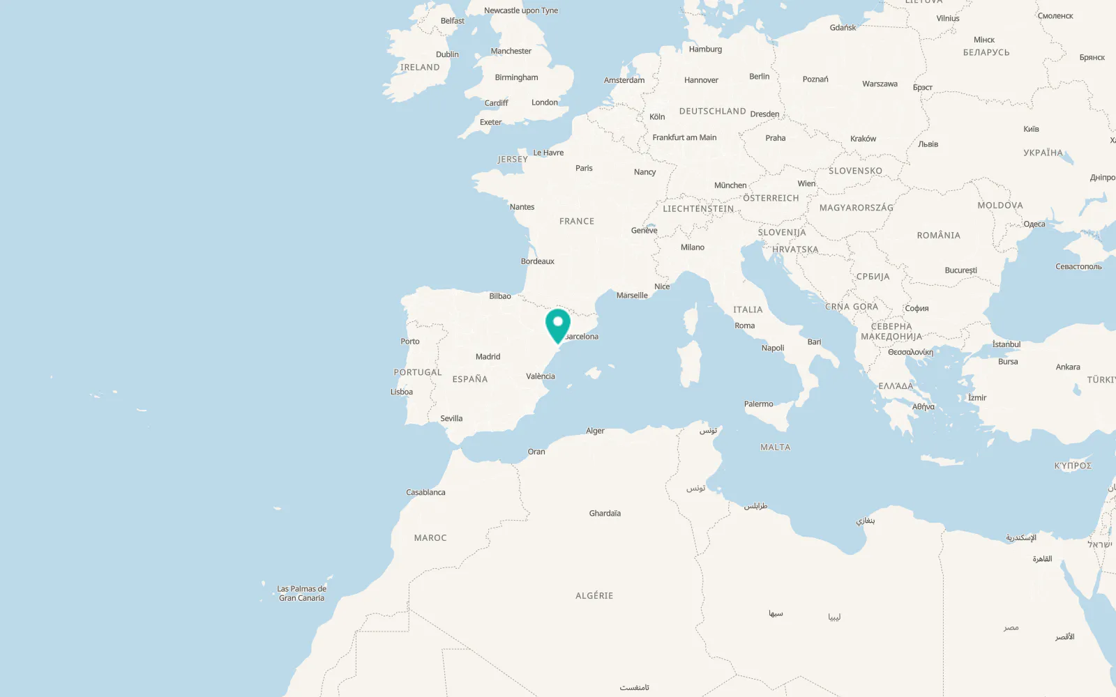 Map of L'Ampolla