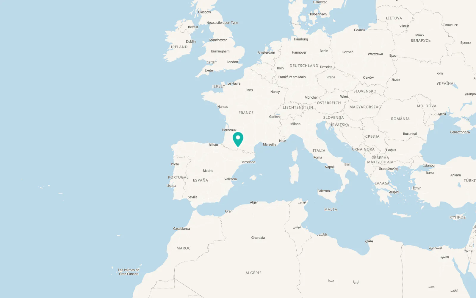 Map of Les