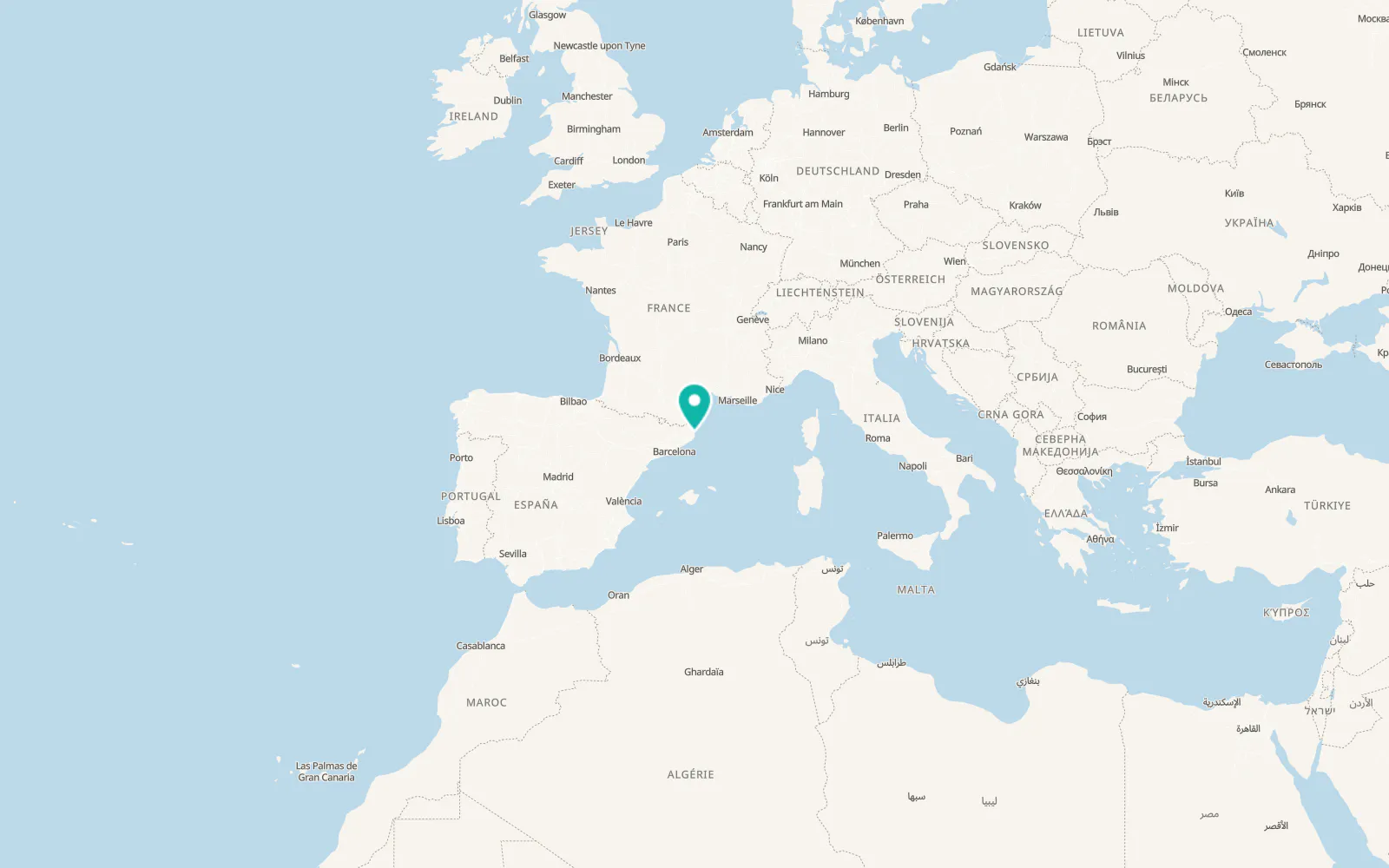Map of l'Estartit
