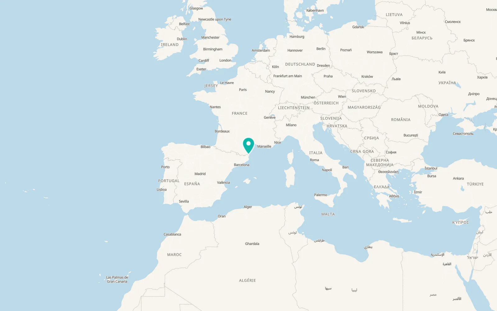 Map of Llançà