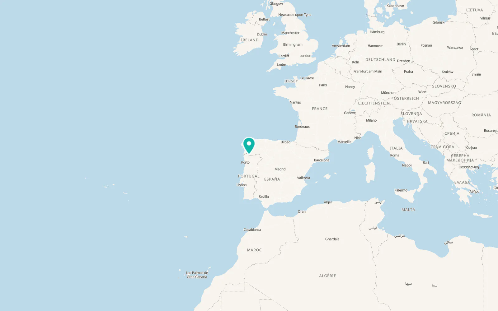 Map of Lobios