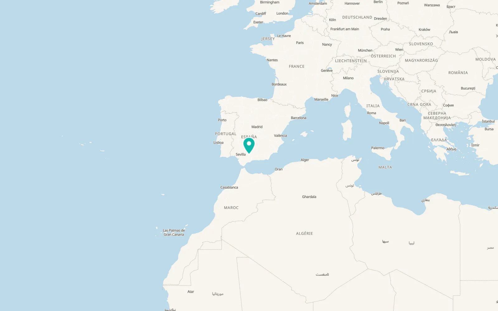 Map of Lora de Estepa