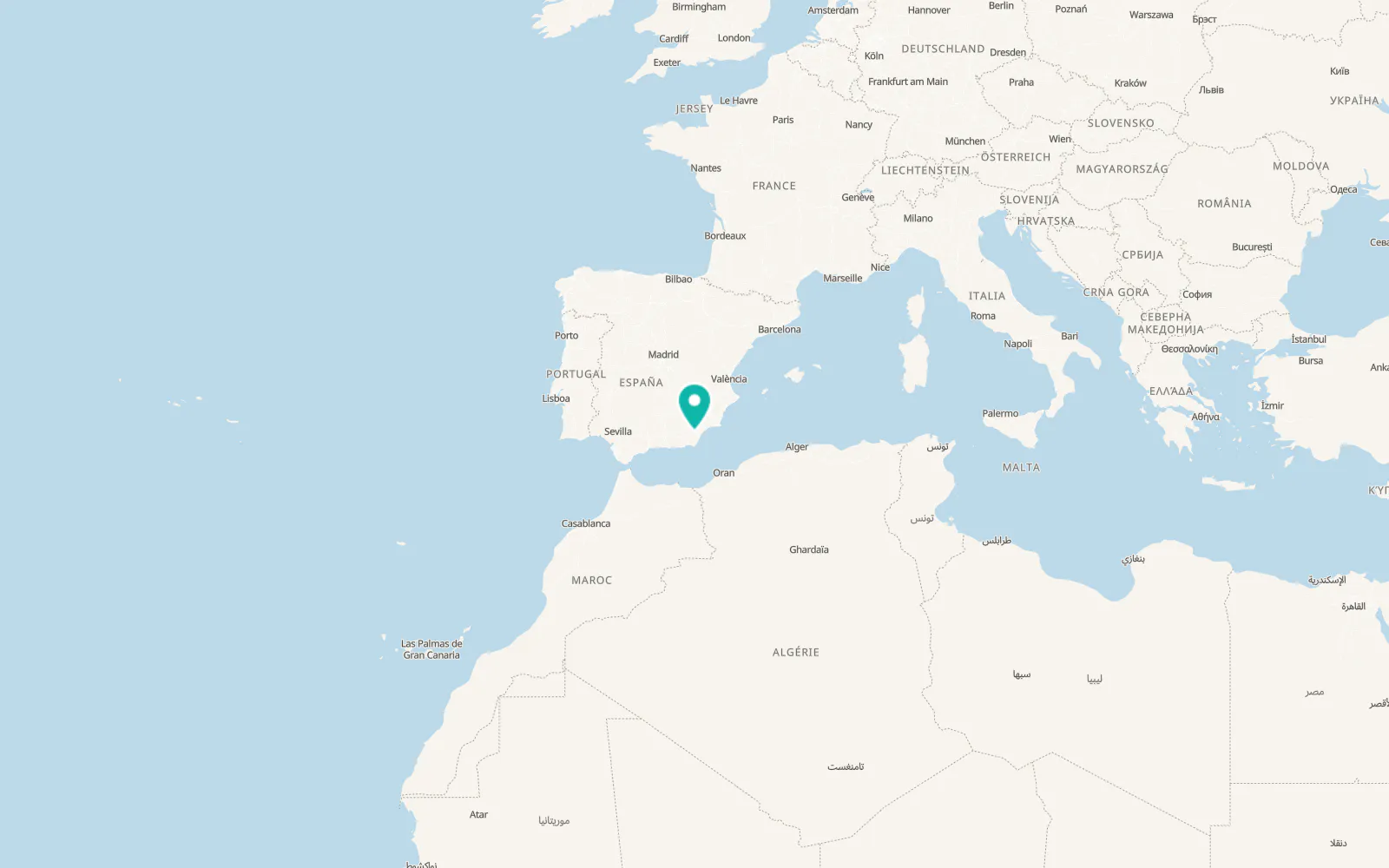 Map of Los Morillas