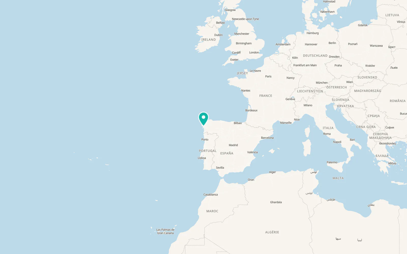 Map of Lousame