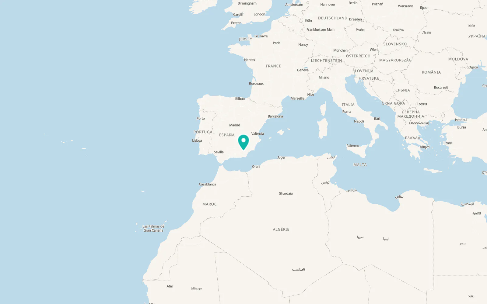 Map of Lúcar