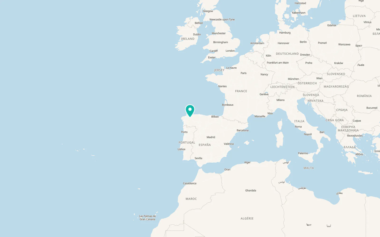 Map of Lugo