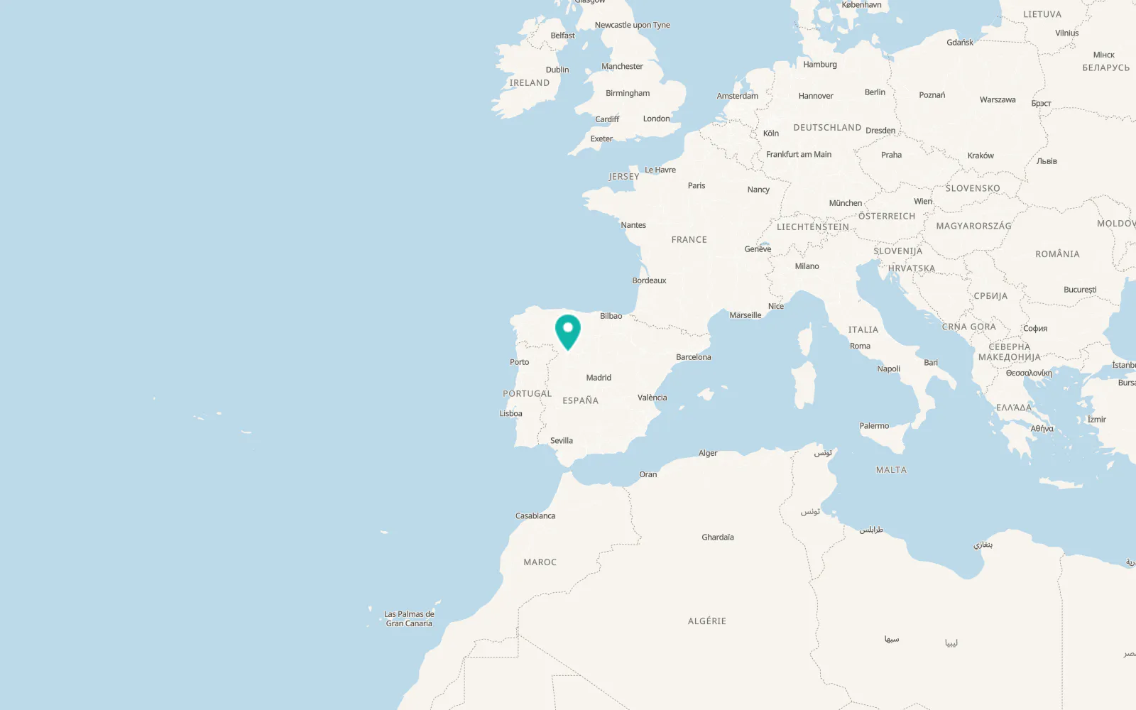 Map of Madridanos