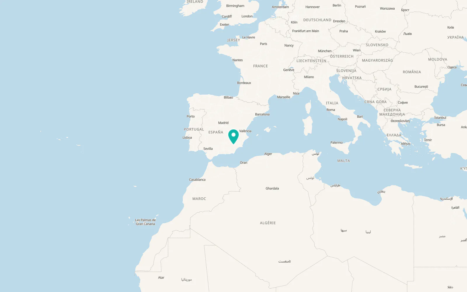 Map of María