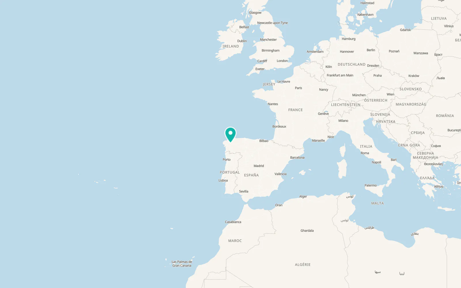 Map of Melide