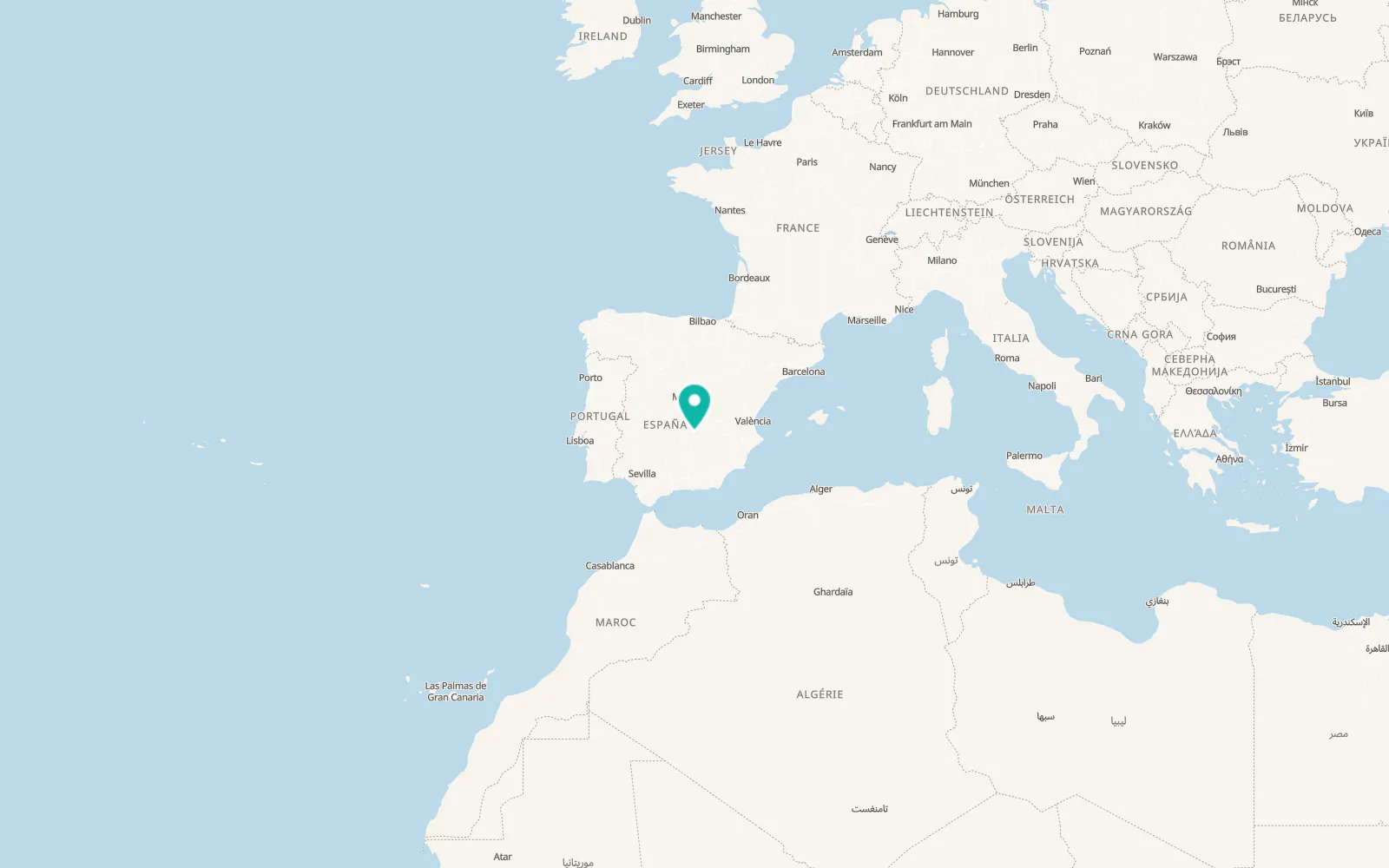 Map of Membrilla