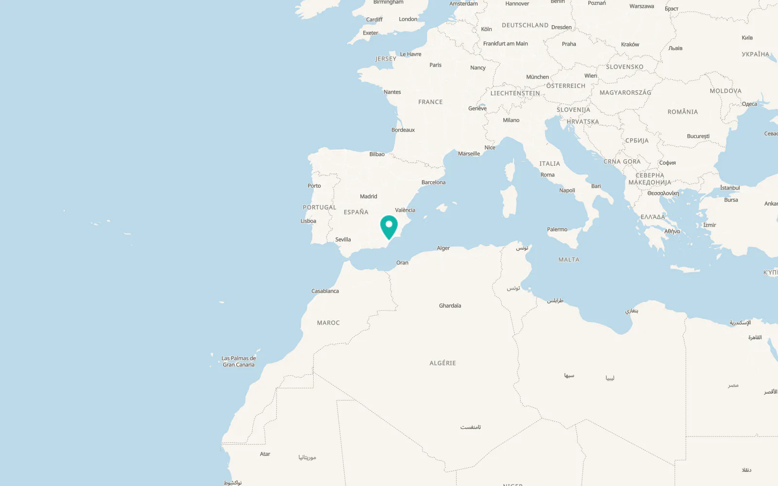 Map of Mojacar