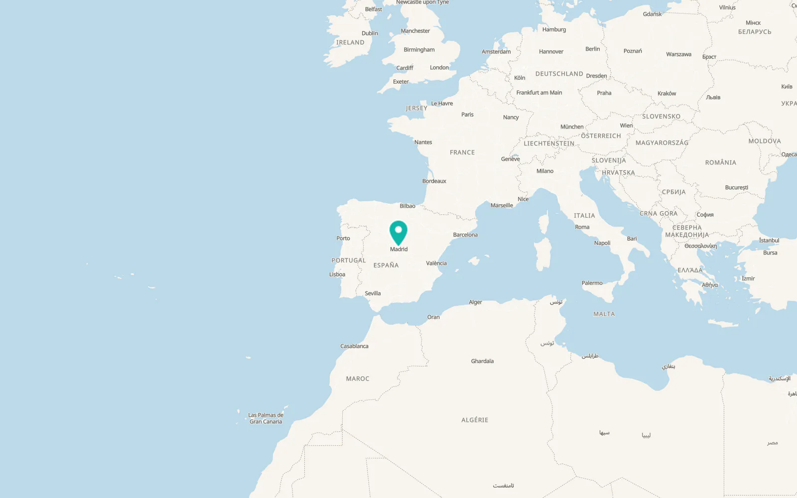 Map of Moncloa-Aravaca