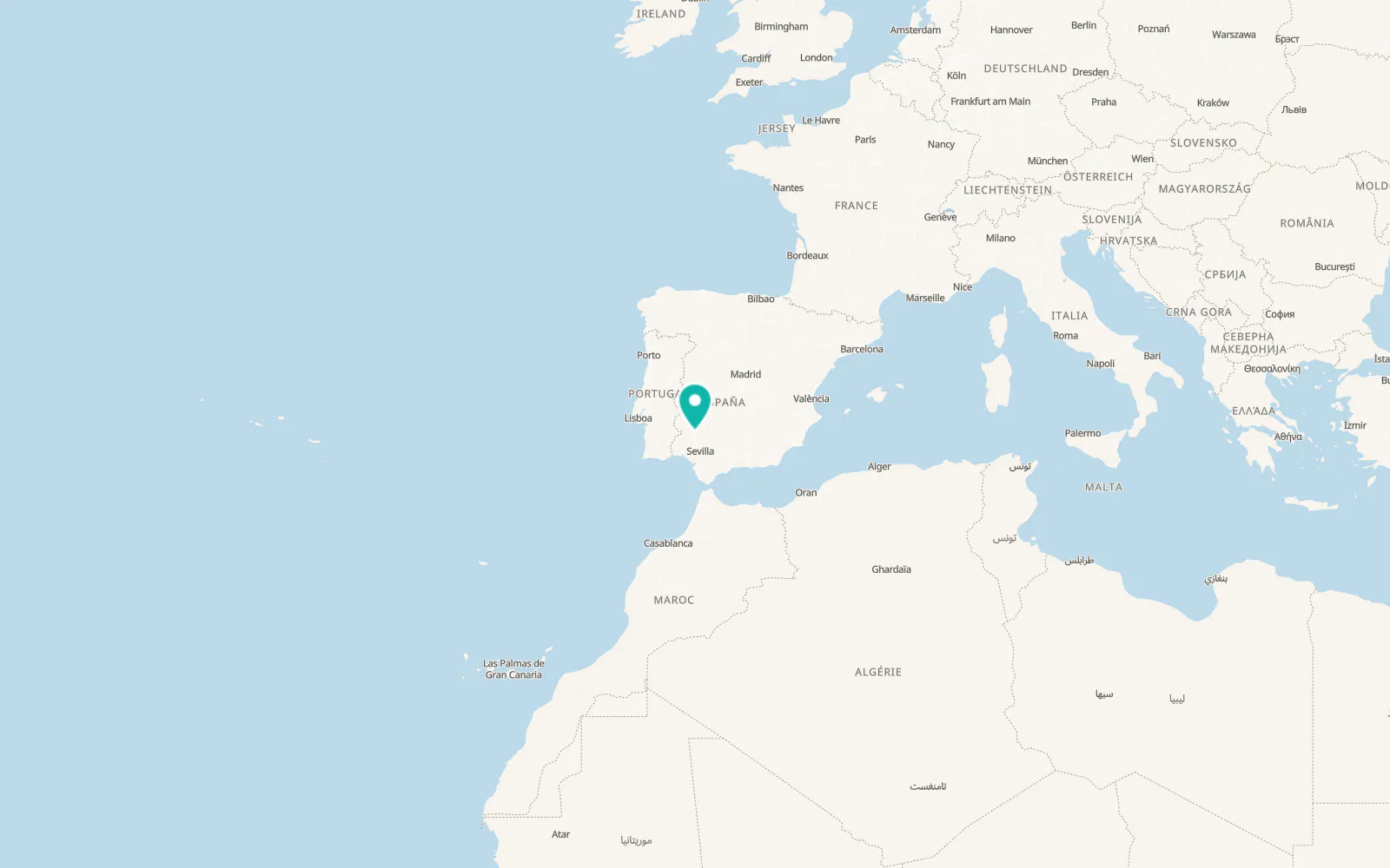 Map of Monesterio