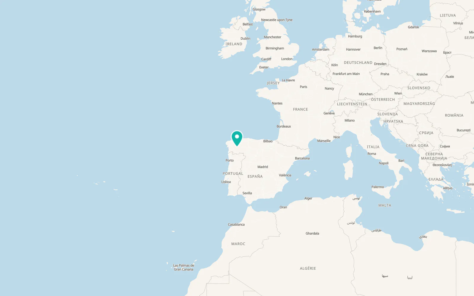 Map of Monforte de Lemos