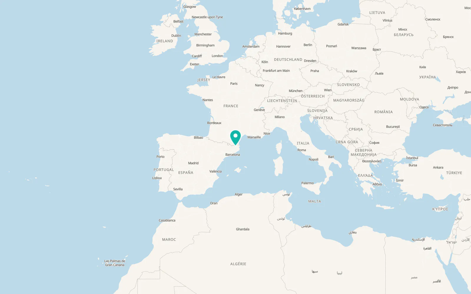 Map of Montagut