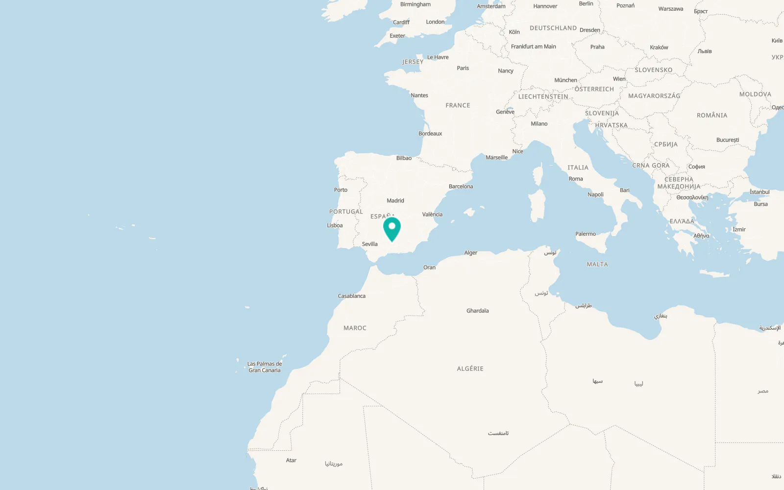 Map of Montefrío