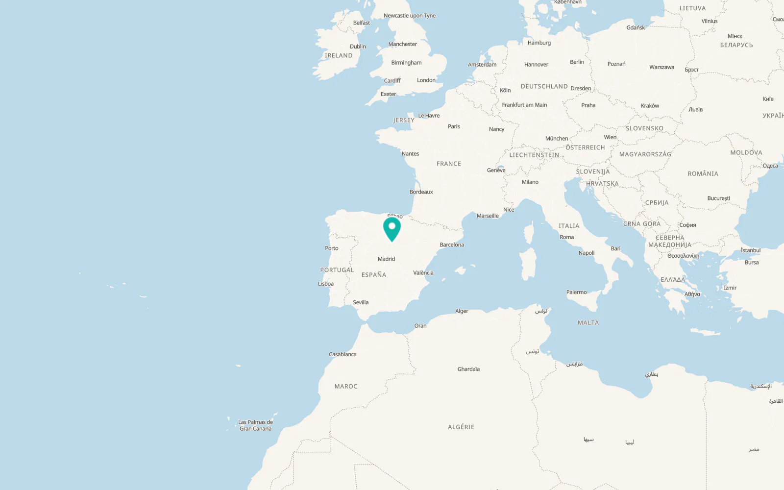 Map of Montejo de Tiermes