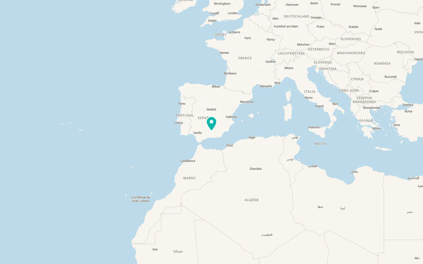 Map of Montillana
