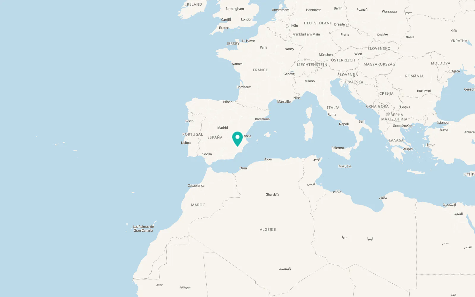 Map of Mula