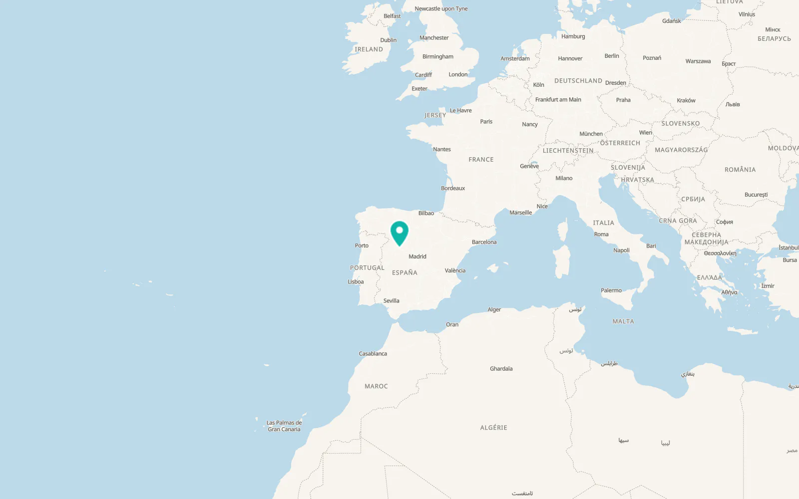 Map of Nava de Sotrobal
