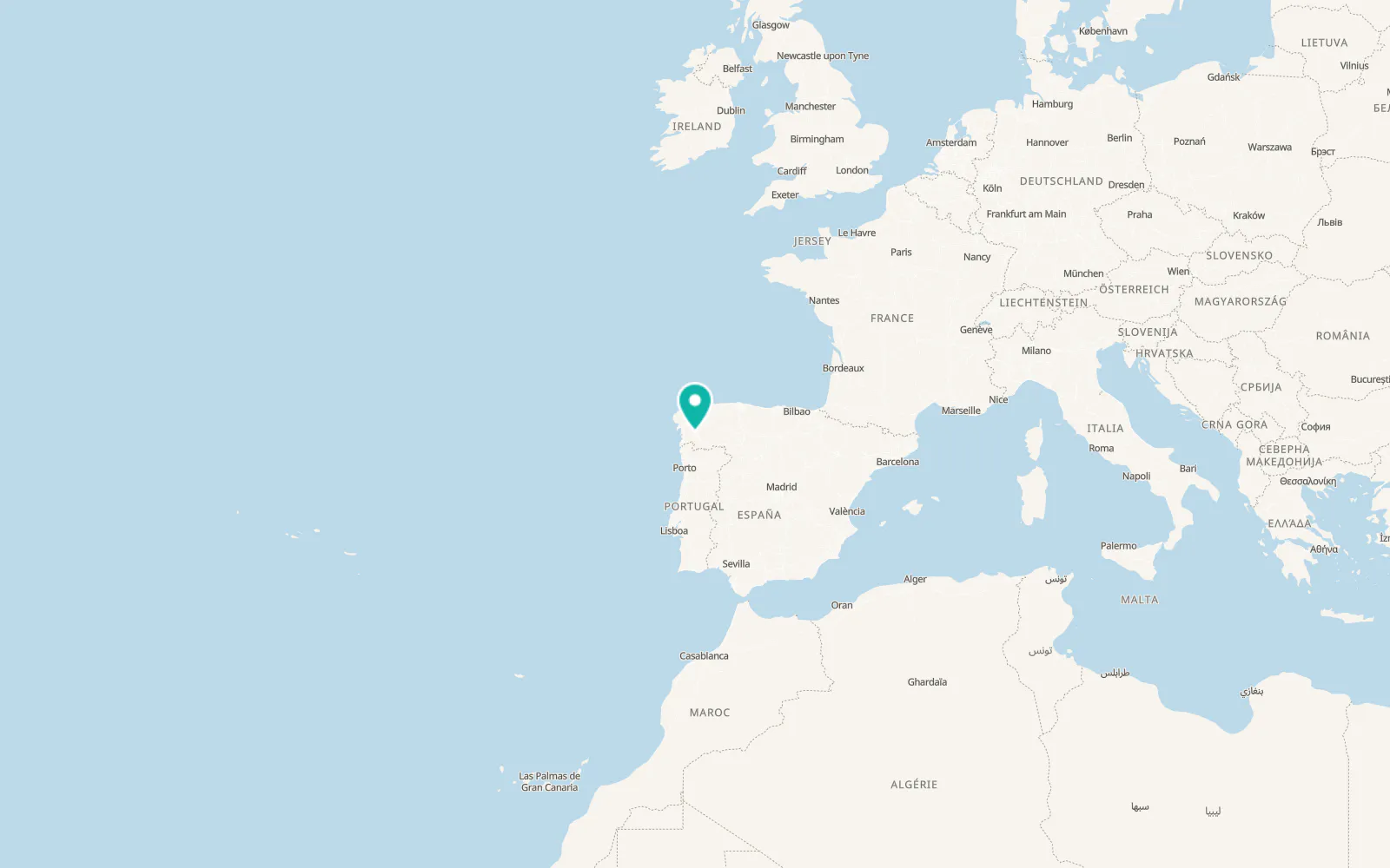Map of O Carballiño