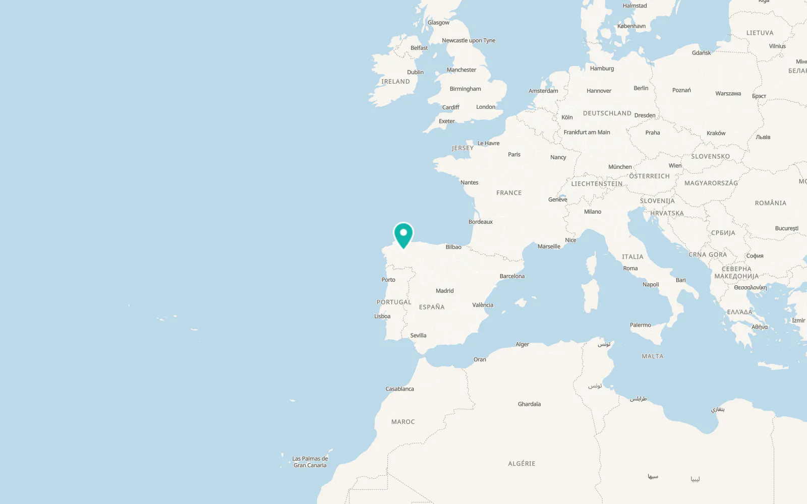 Map of O Páramo