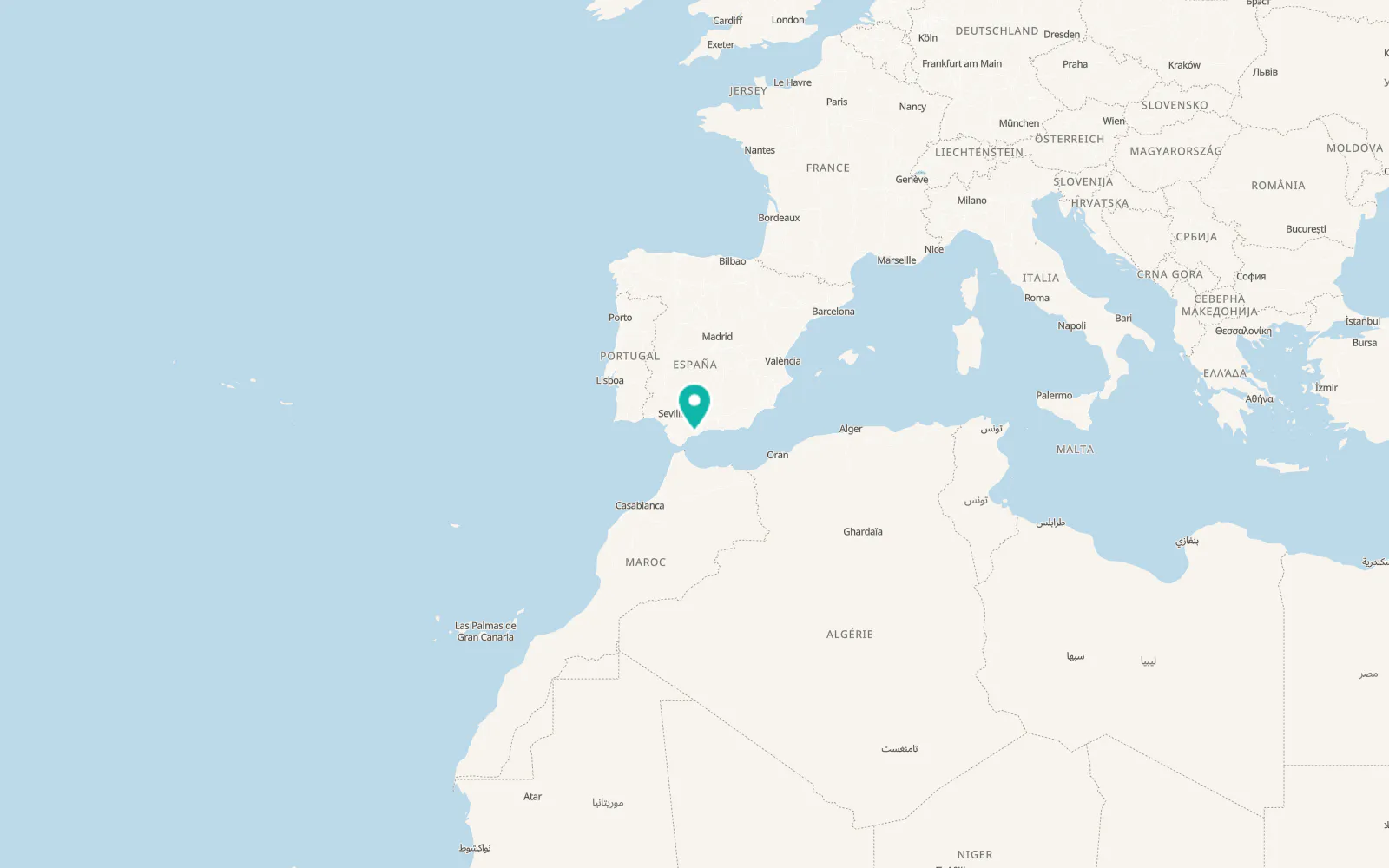 Map of Ojén