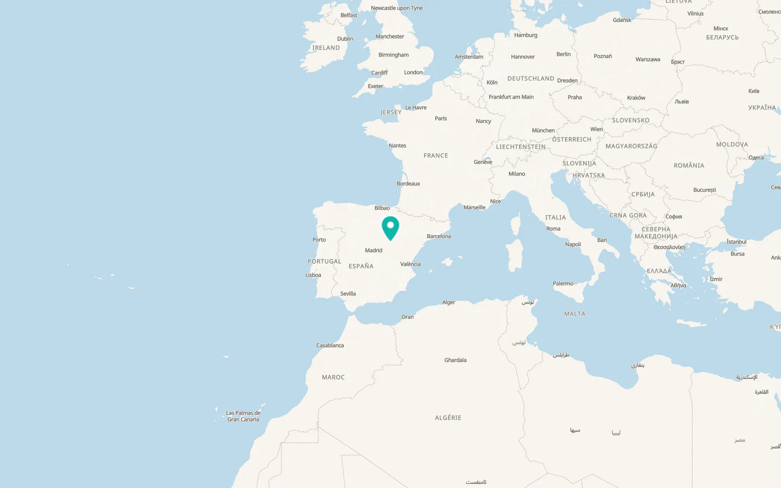 Map of Olmeda de Cobeta