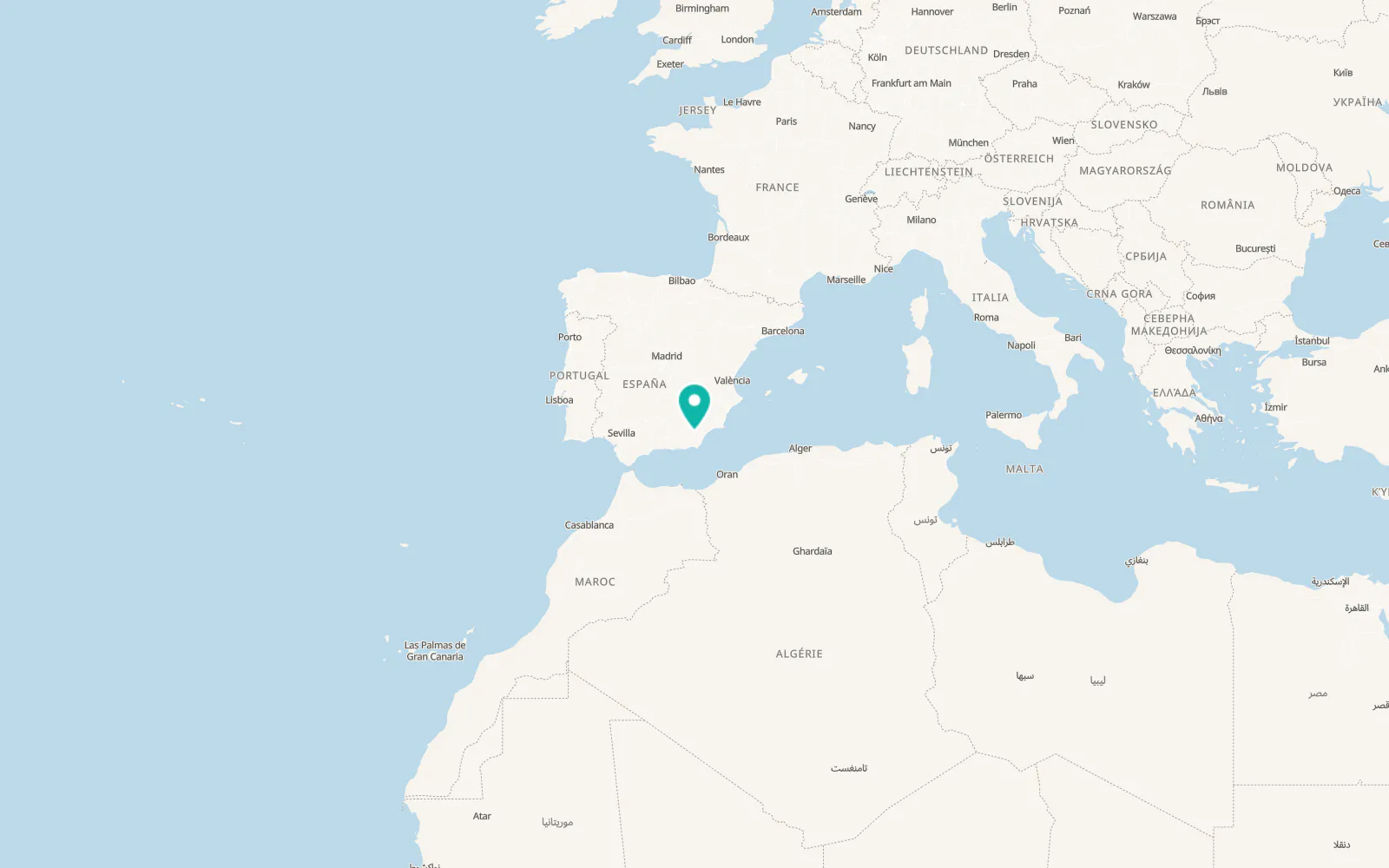 Map of Olula del Río