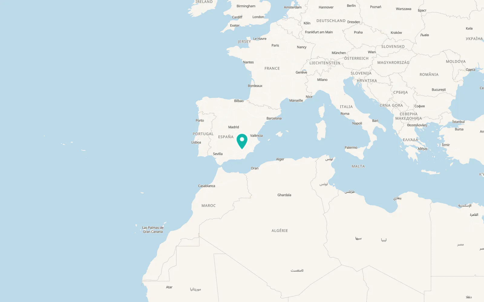 Map of Orce