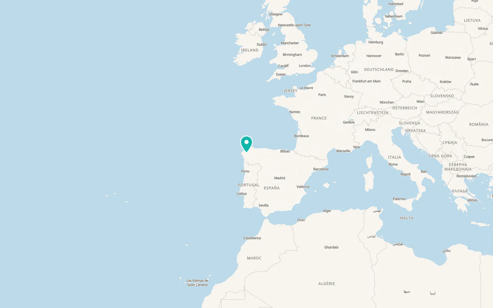 Map of Oroso