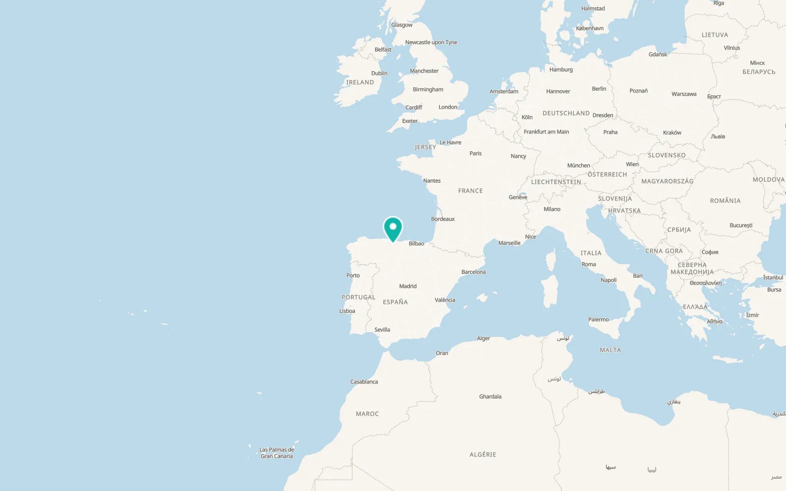 Map of Oseja de Sajambre