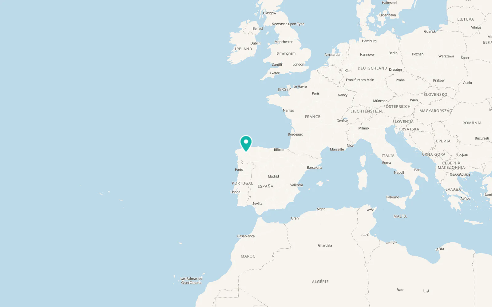 Map of Ourol