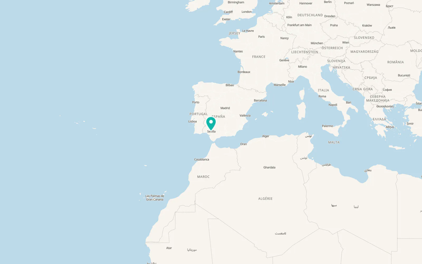 Map of Palomares del Río