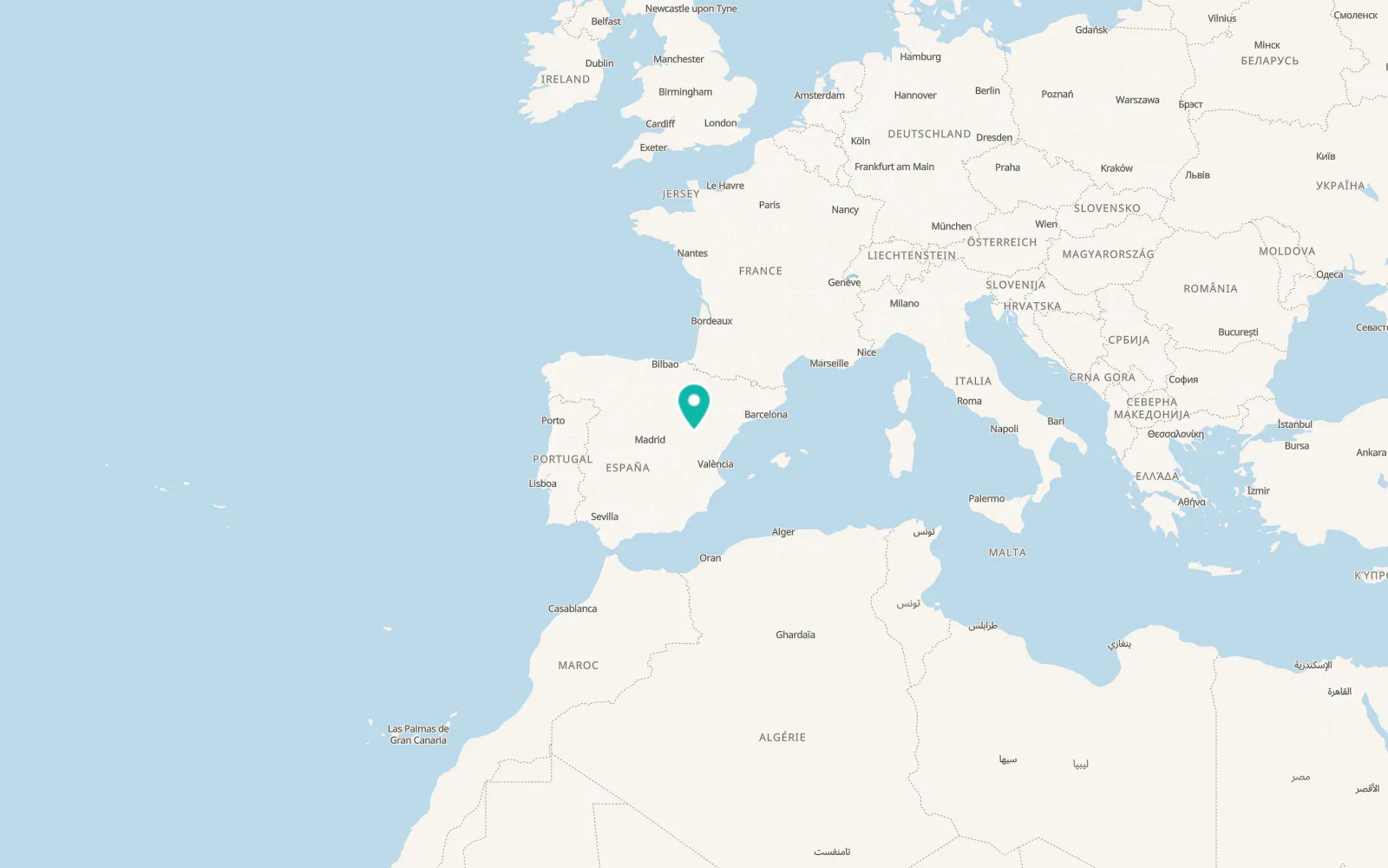 Map of Peracense