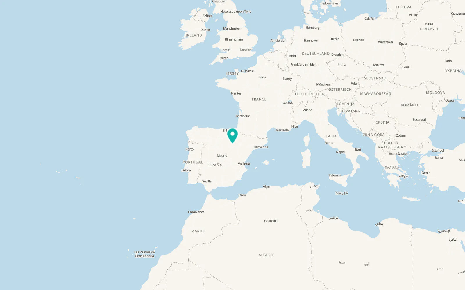Map of Portillo de Soria