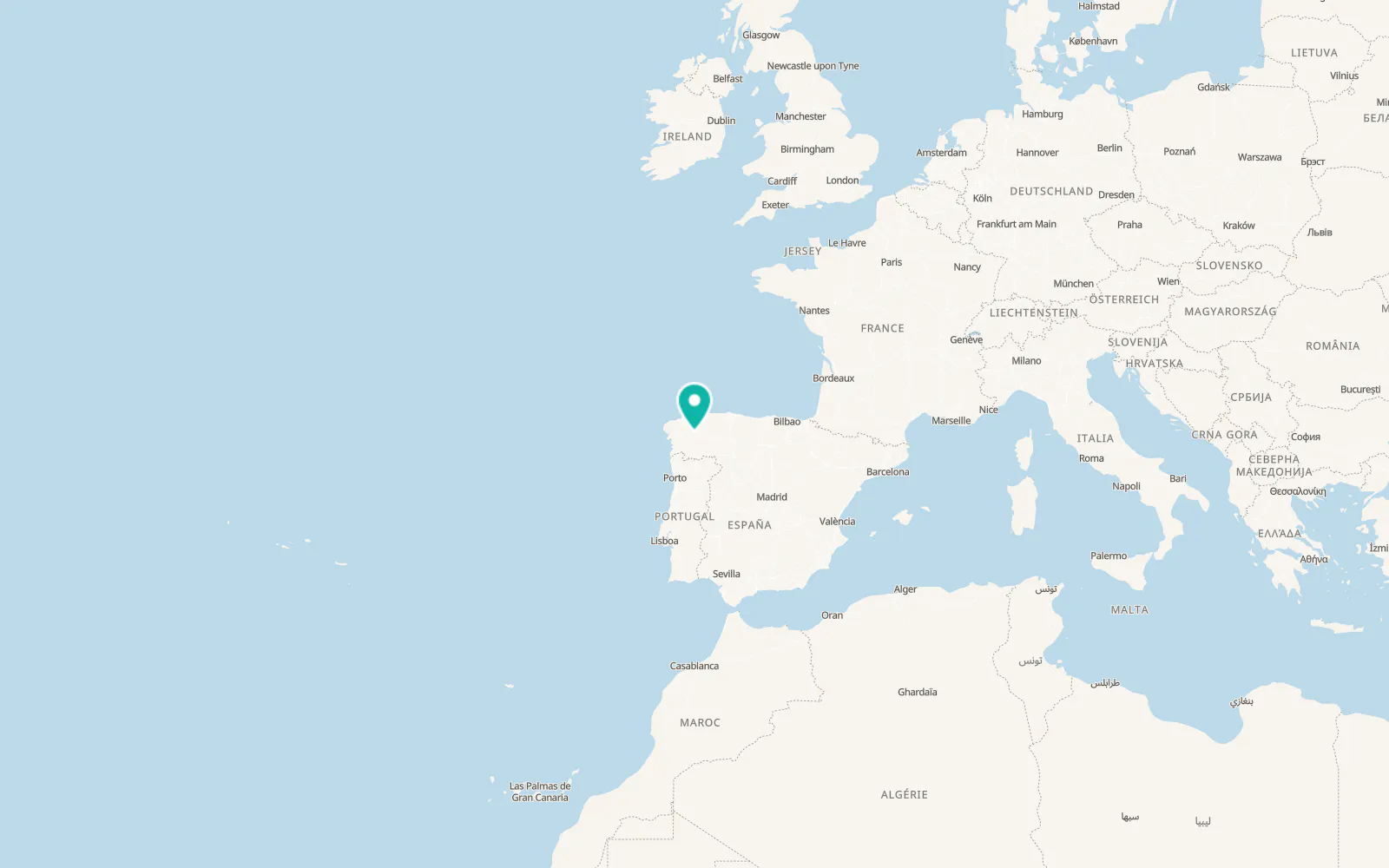 Map of Portomarín