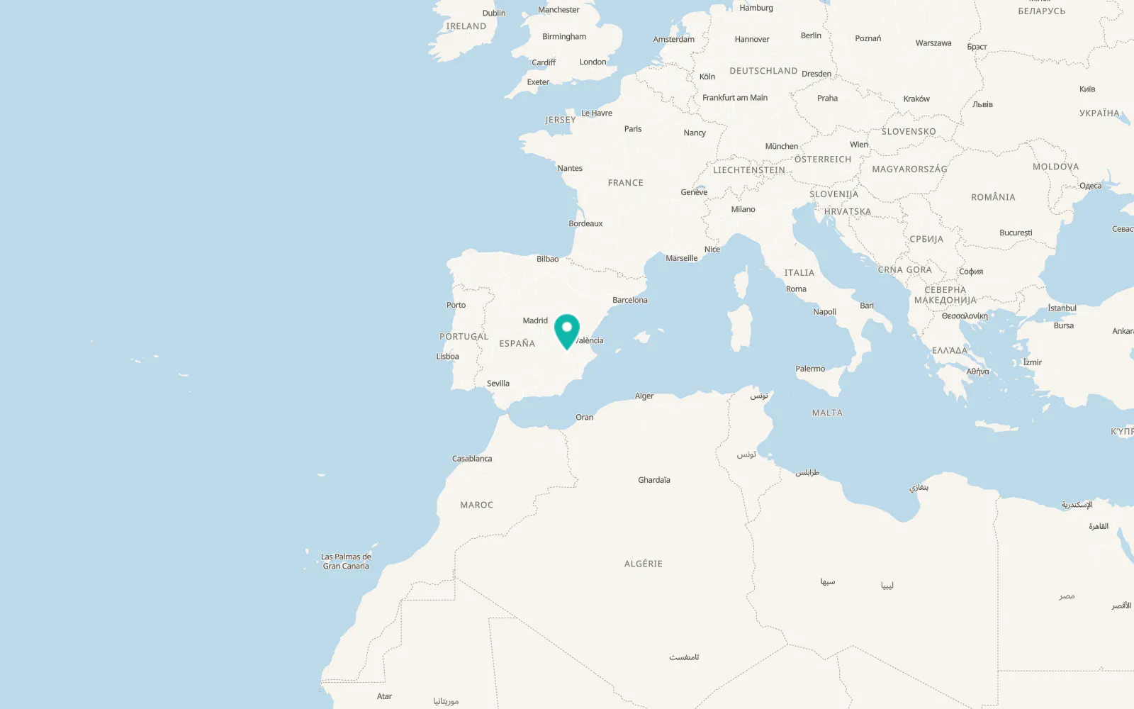 Map of Pozo-Cañada