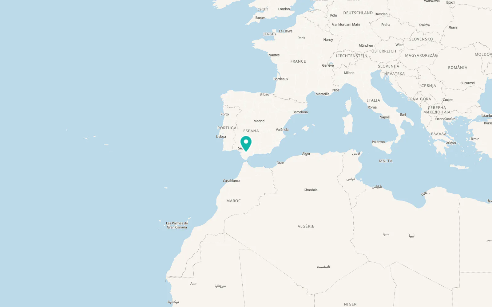 Map of Prado del Rey