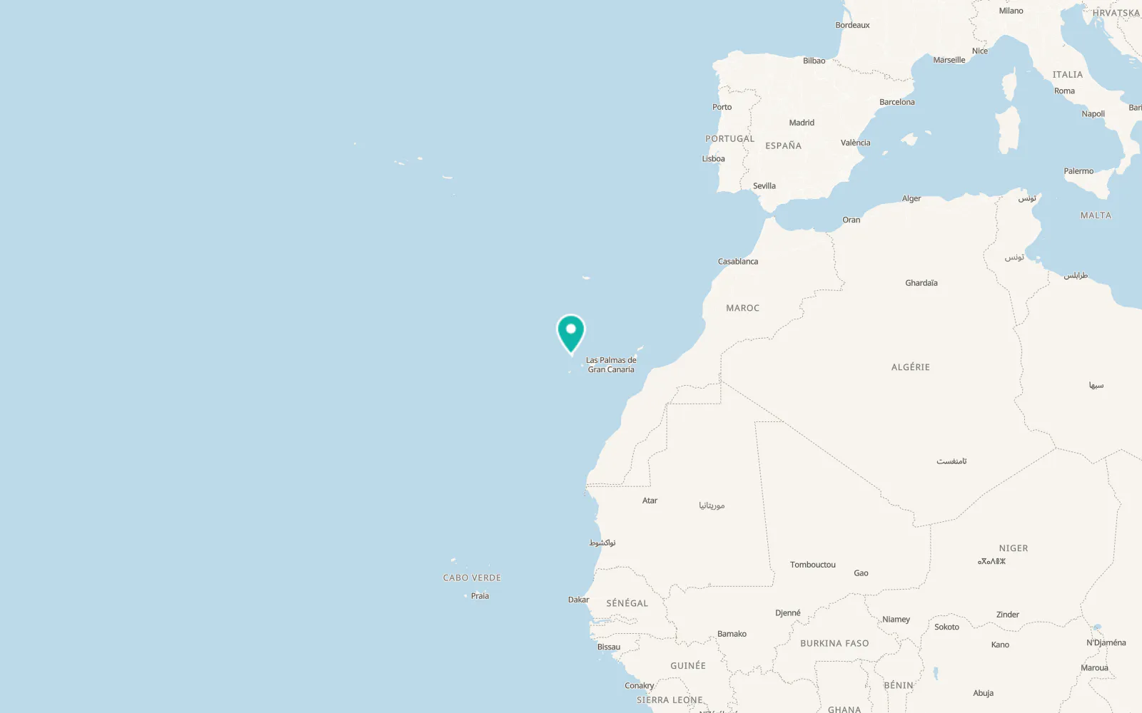 Map of Puerto Naos