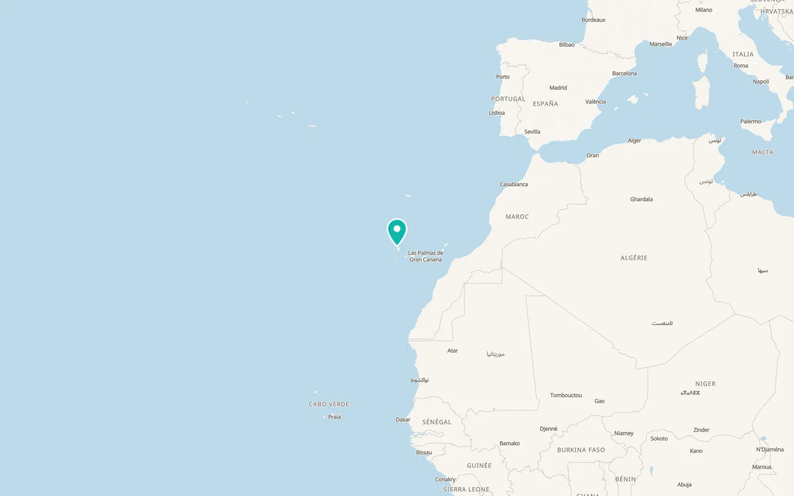 Map of Puntagorda