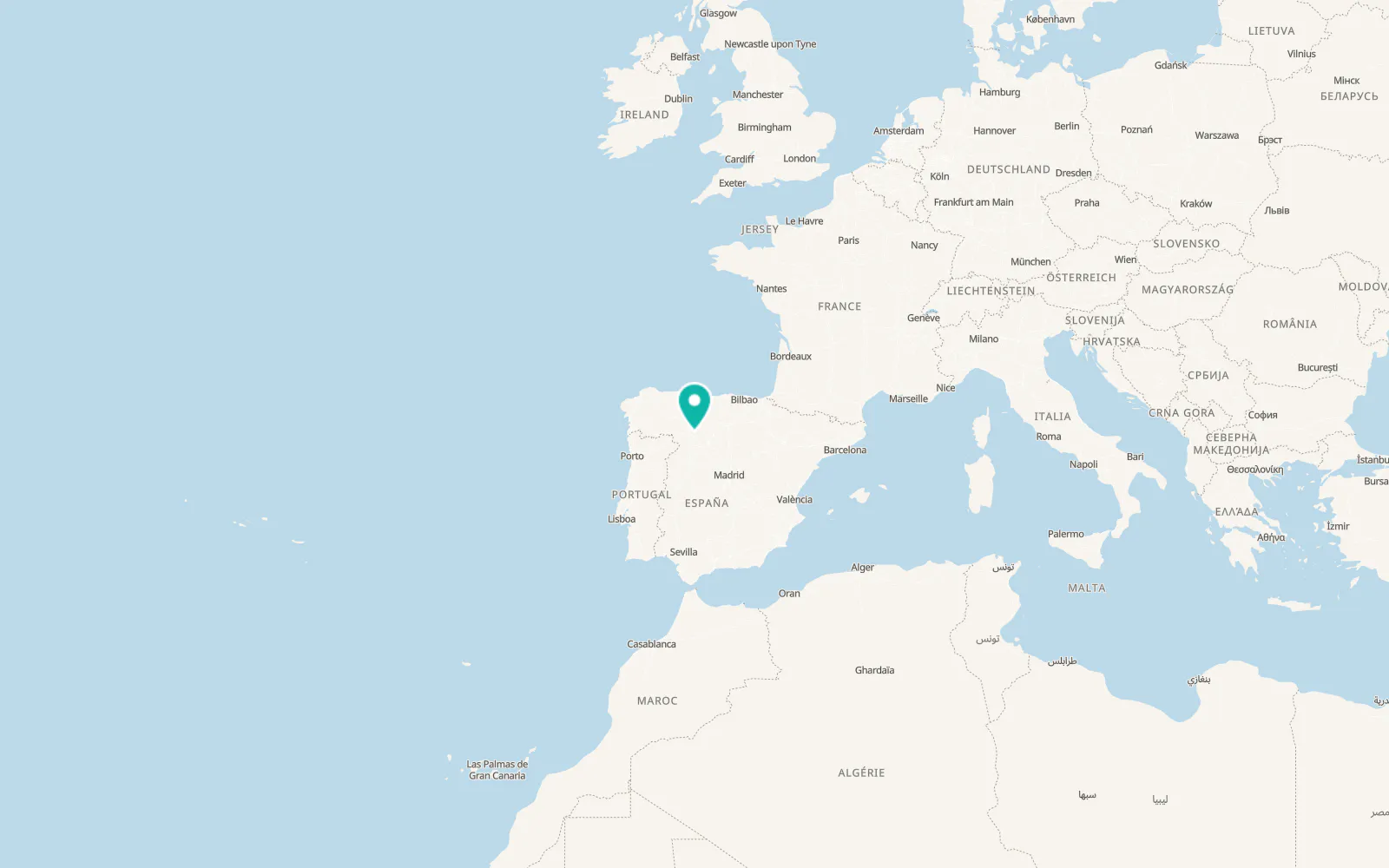 Map of Quintanilla del Molar