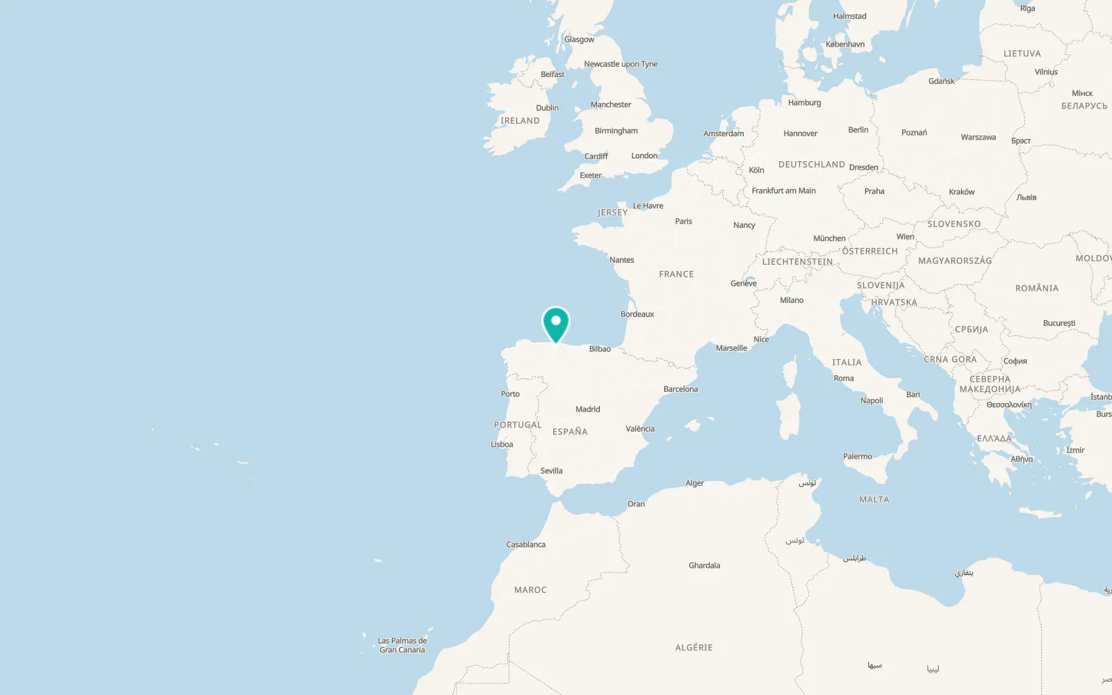 Map of Riañu