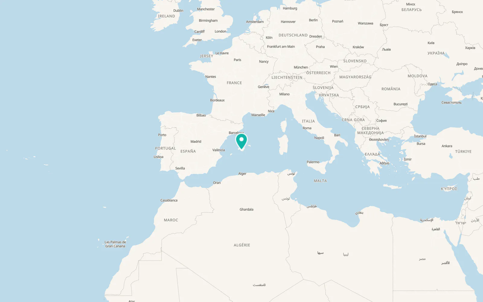 Map of Sa Ràpita