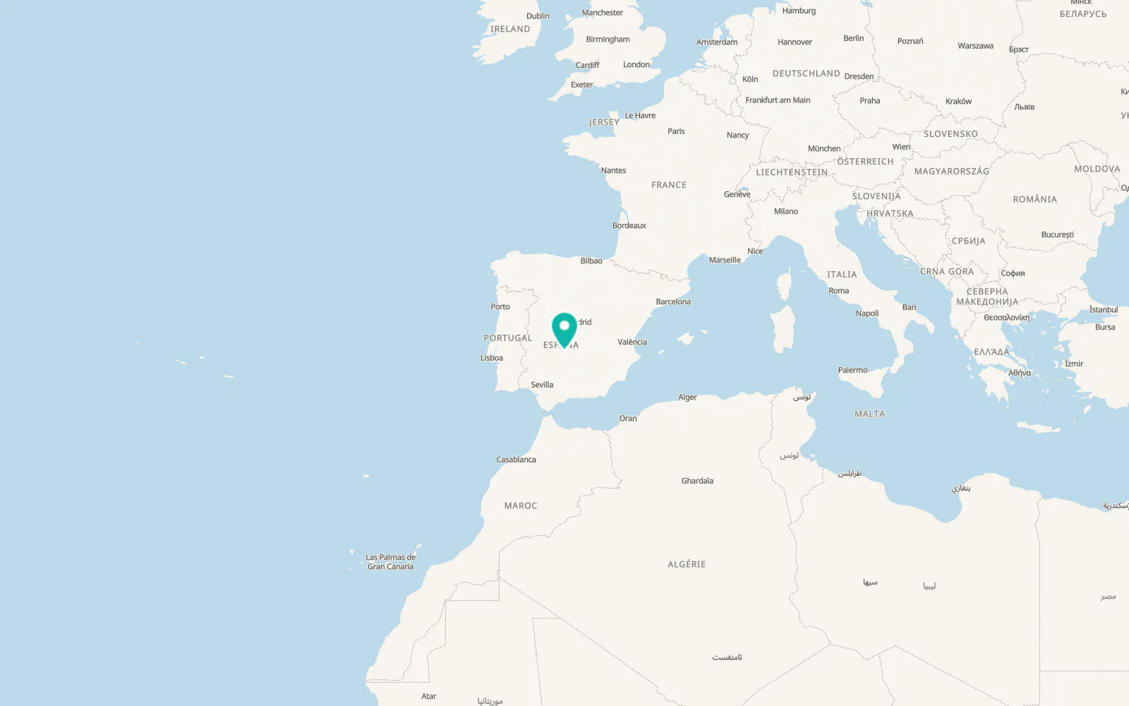 Map of Saceruela