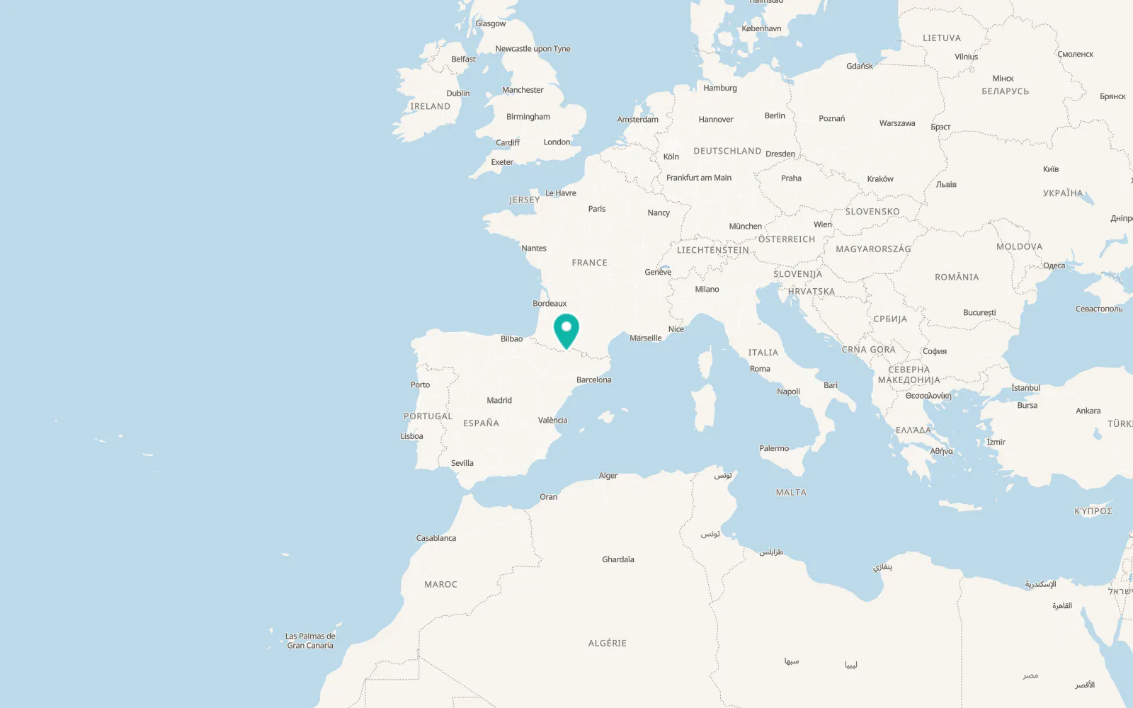 Map of Sahún