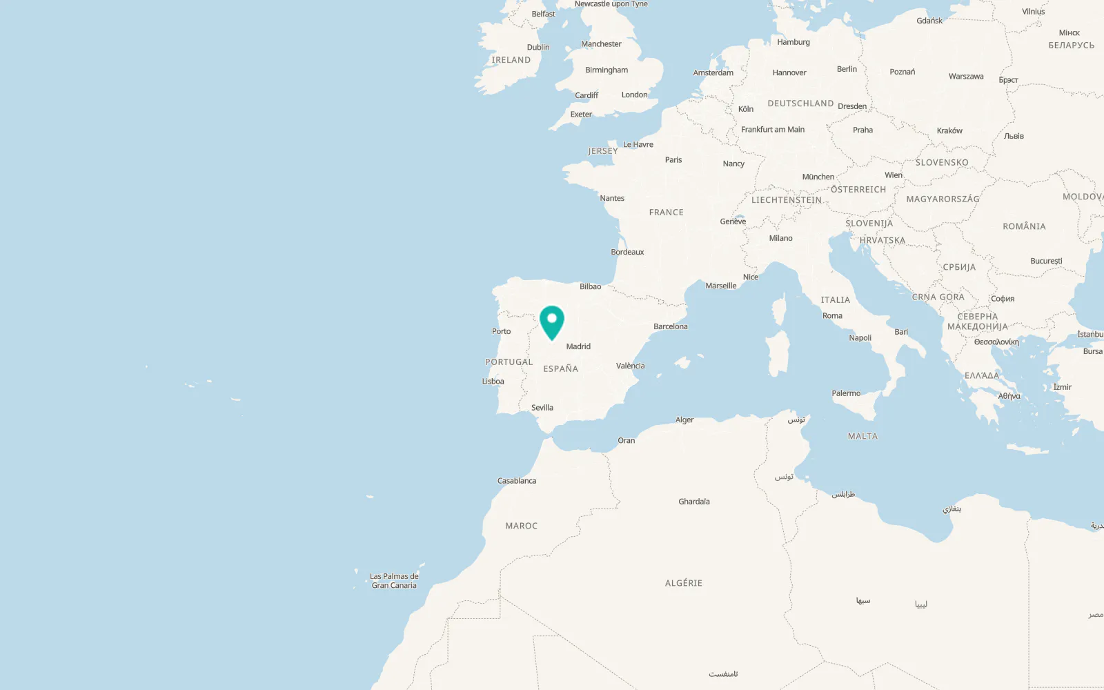 Map of San Bartolomé de Corneja