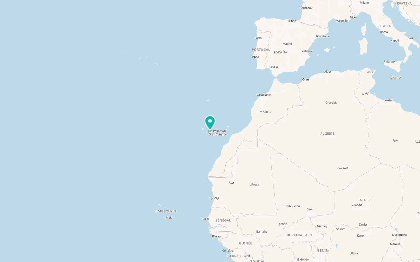 Map of San Juan de la Rambla