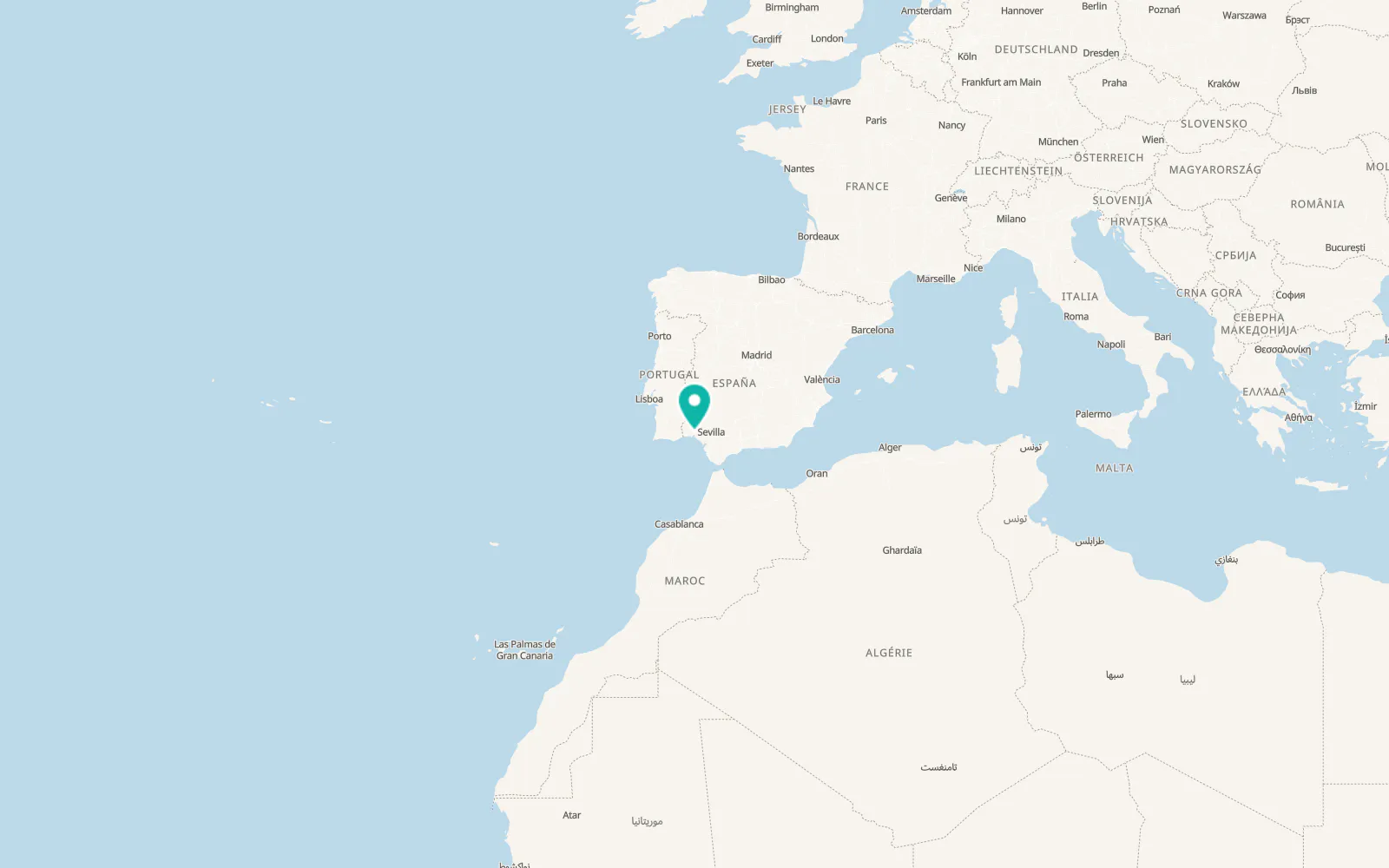 Map of San Juan del Puerto